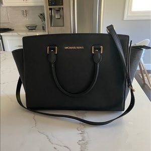 Michael Kors Selma Satchel Saffiano Leather